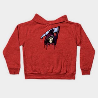 Graffiti Style Grim Reaper Kids Hoodie